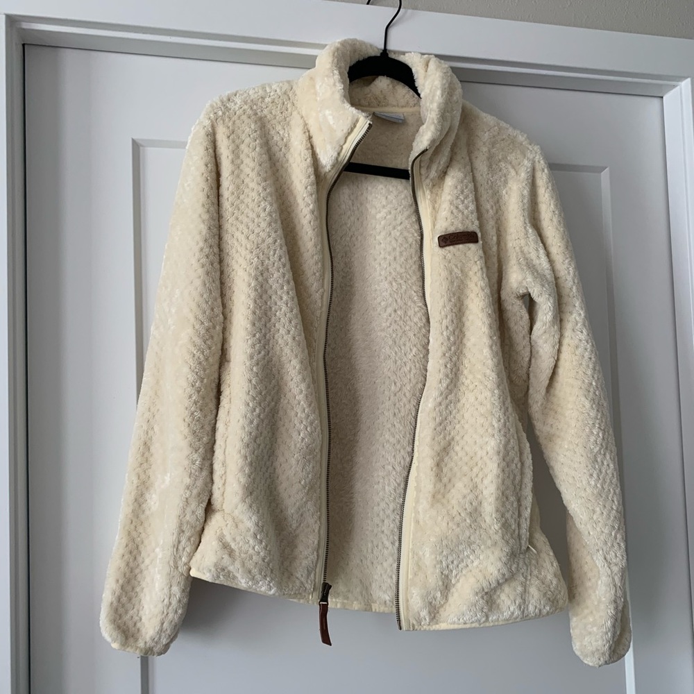 Cream Columbia Zip Up